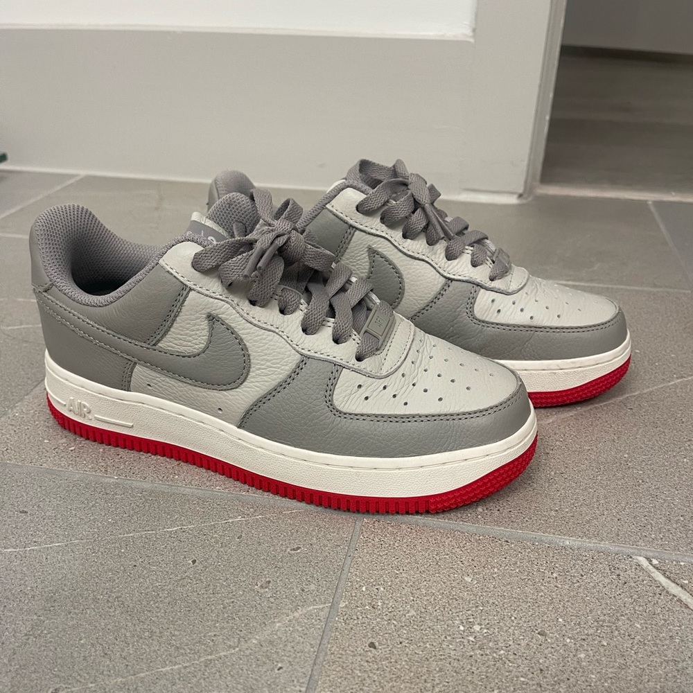 Custom Grey, Pink, & Blue Nike Air Force 1